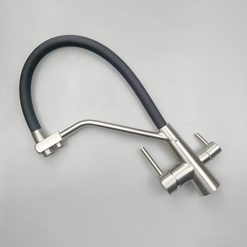 Robinet de cuisine 3 en 1 en acier inoxydable - Double jet