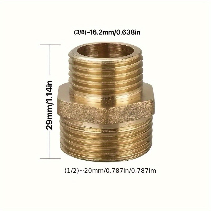 14 x Dual-Head Hexagonal Brass Reducer Fittings