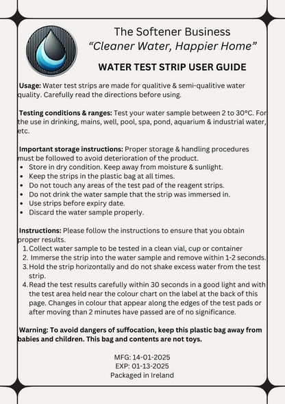 Bandelette(s) de test d'eau 16 en 1 - Paquet de 5