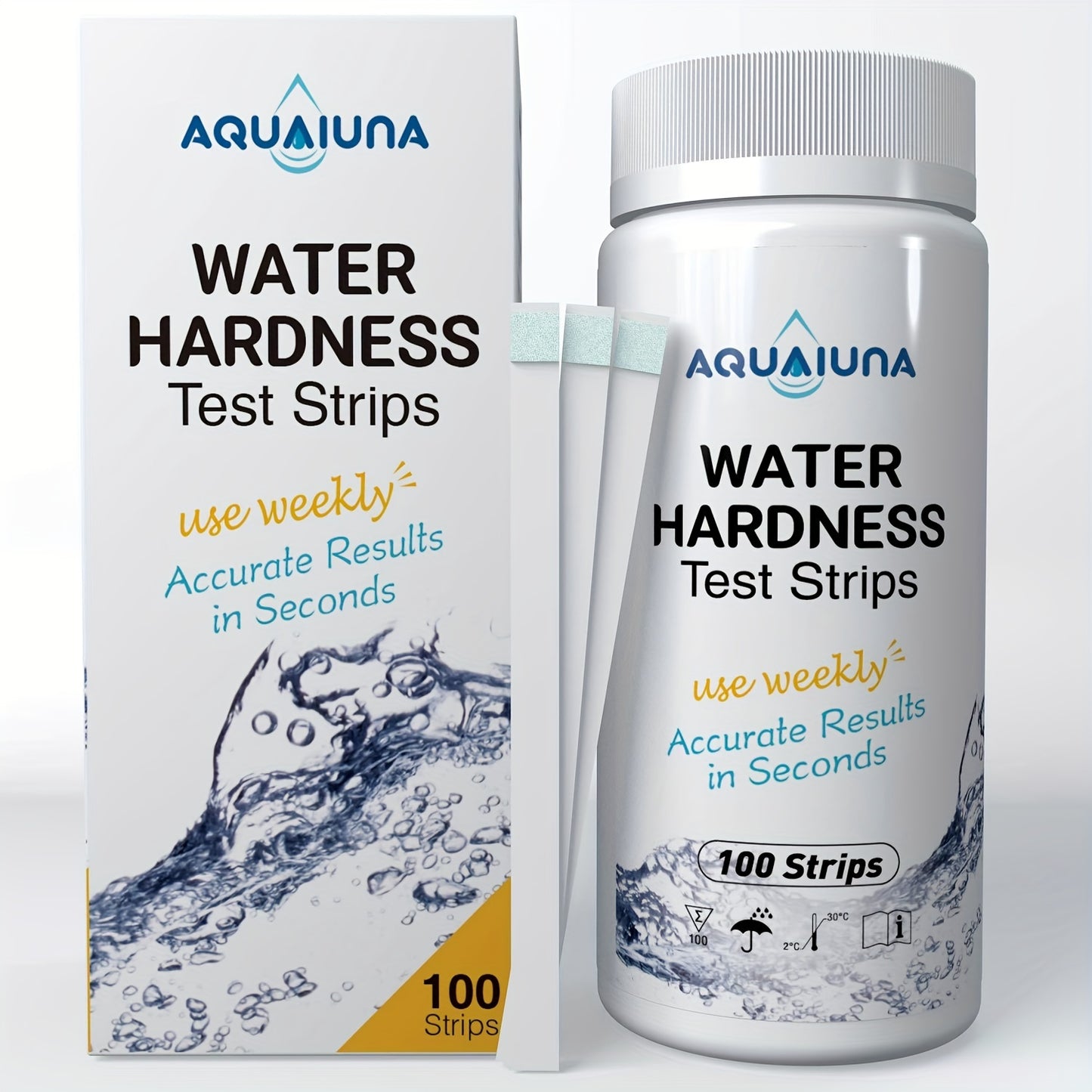 Water Hardness Test Strips – 100 Easy & Accurate Tests