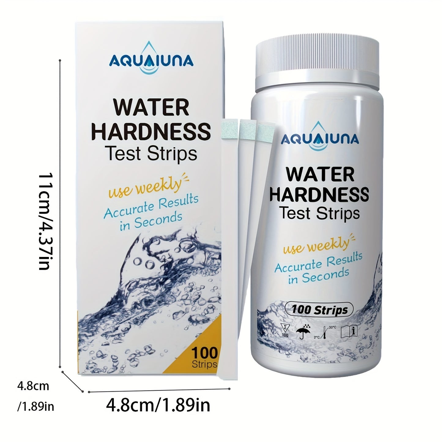 Water Hardness Test Strips – 100 Easy & Accurate Tests