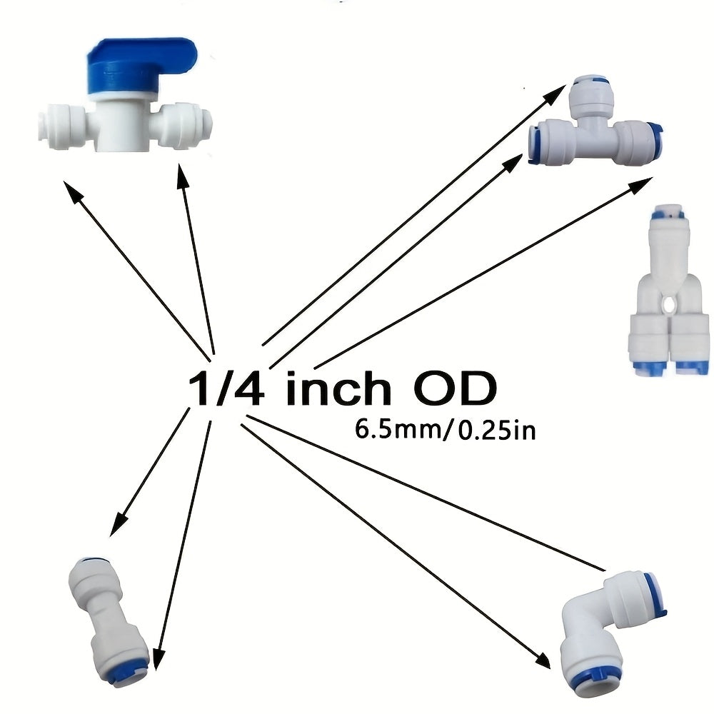 25 x Quick Connect Push-In Water Tube Fittings