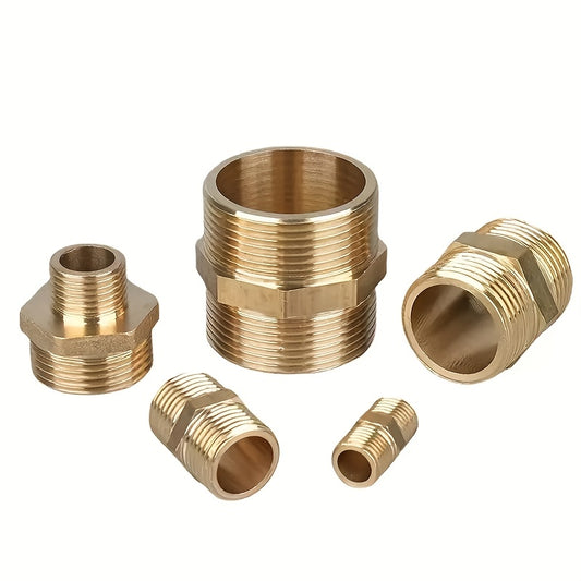 14 x Dual-Head Hexagonal Brass Reducer Fittings