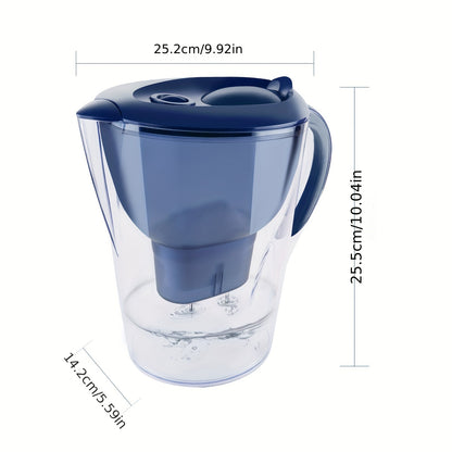 12-Cup Water Pitcher. Long-Lasting Filtration