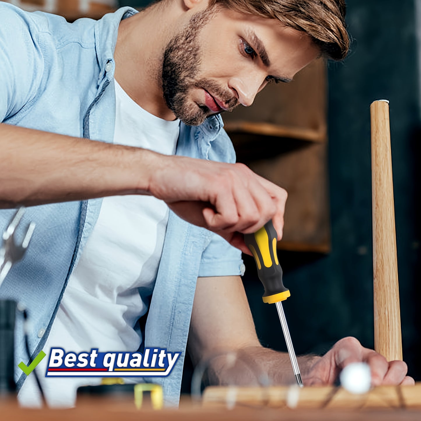 43-Piece Professional Screwdriver Set with Magnetic Bit Holder