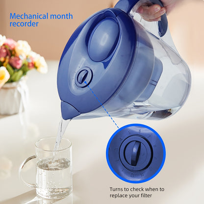 12-Cup Water Pitcher. Long-Lasting Filtration