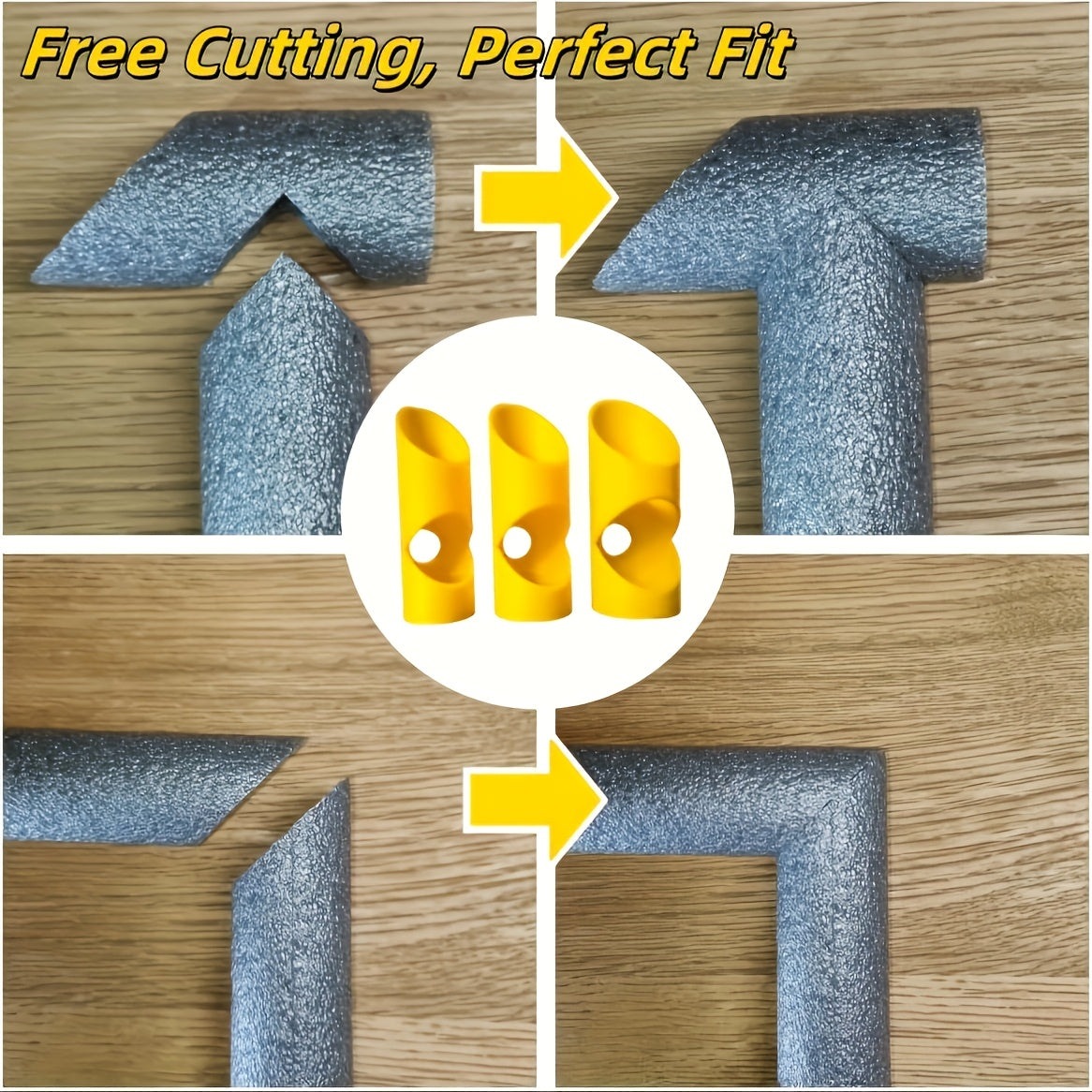 3 Pack Plastic Pipe Insulation Cutter Set