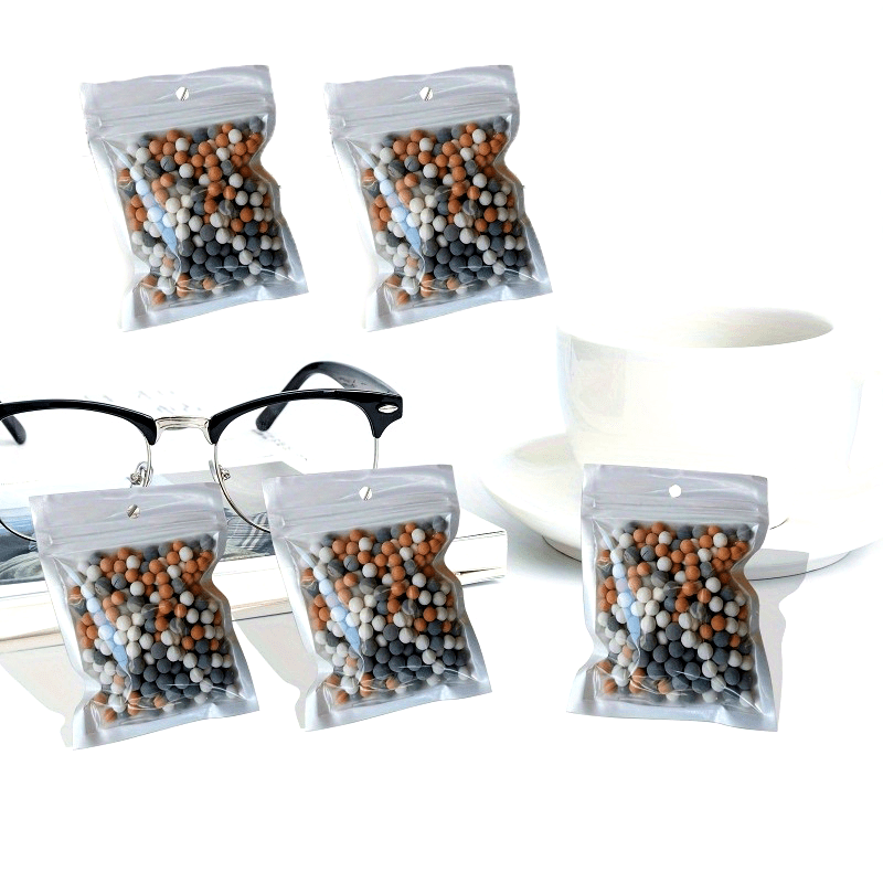 Lot de 5 perles filtrantes minérales anioniques de haute qualité pour douche