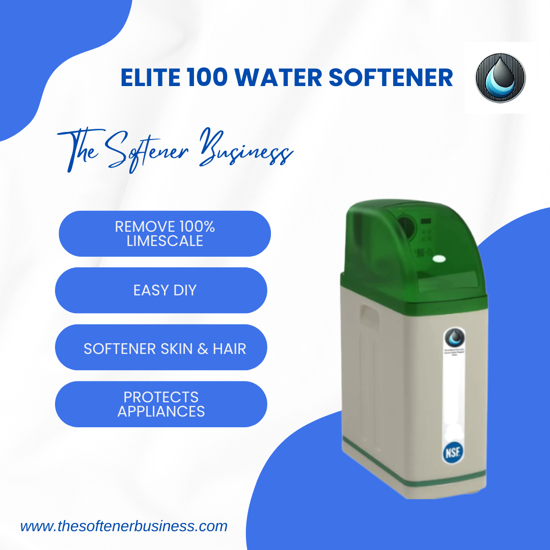 Elite 100 Water Softener. Compact Under Sink Solution for 1 - 6ppl