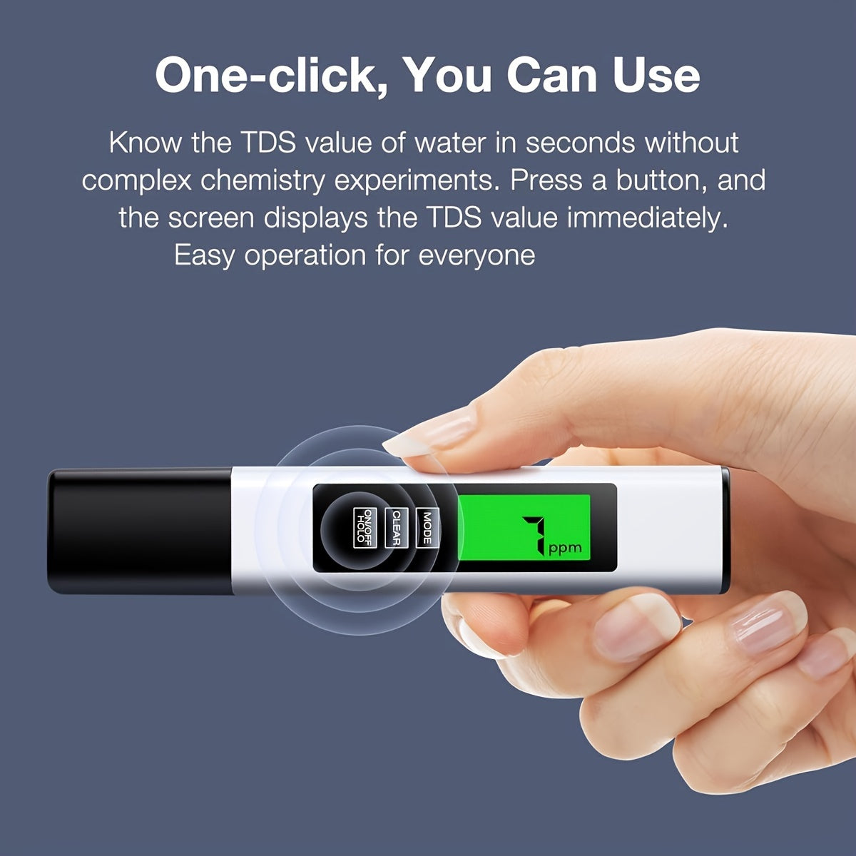 Cloud Prime 3-in-1 Water Tester – TDS, EC & Temperature