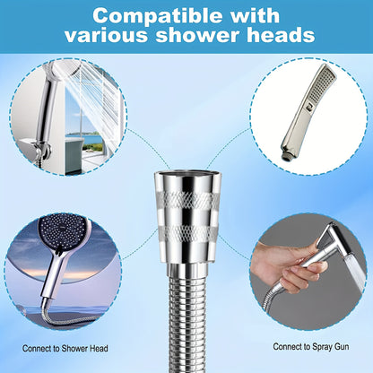 1.2-3m Stainless Steel Shower Hose – Durable & Explosion-Proof