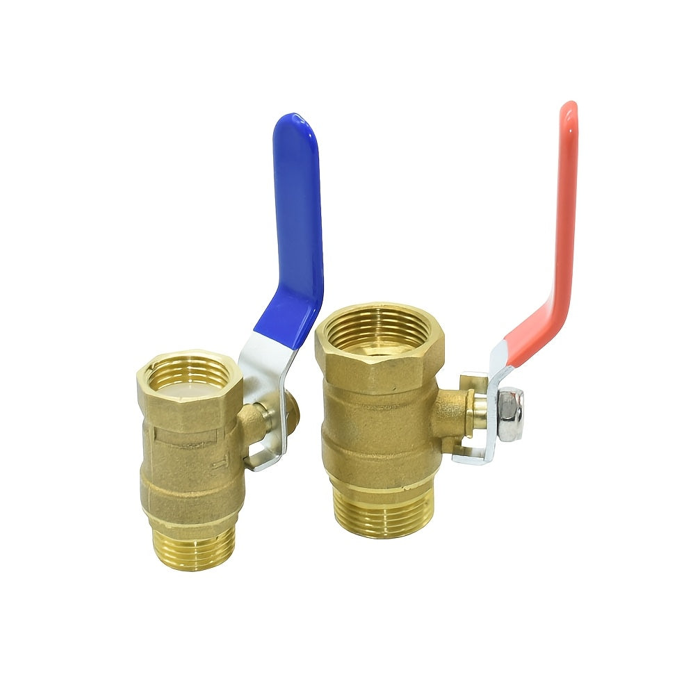 Brass Ball Valve Connector for Garden Hose – 1/2" & 3/4"