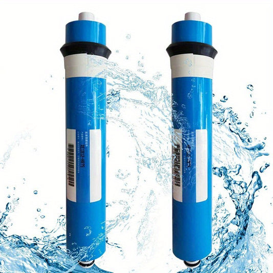 2-Pack Reverse Osmosis Membranes – 75/100/150 GPD for Under Sink Systems