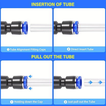 Universal Quick Connect Fittings – Push-In Pipe Set