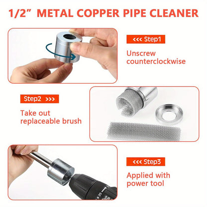 22mm/15mm Copper Pipe Cleaner. Electric Drill Bit