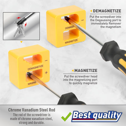 43-Piece Professional Screwdriver Set with Magnetic Bit Holder